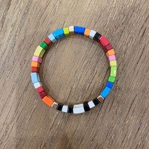 Roxanne Assoulin “M” initial enamel bracelet